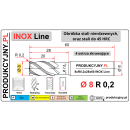 Frez z promieniem naroża fi 8 R0,2 INOX LINE